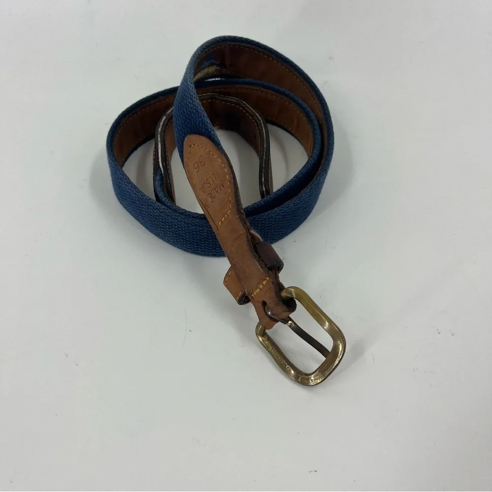 Zeppelin Leather belt‎ w/ Fish embroidered